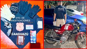 Preparado para cumplir sus amenazas, y los guantes para no dejar huellas. 