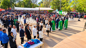 Multitudinaria presencia de las familias diosesanas en Caaguazú